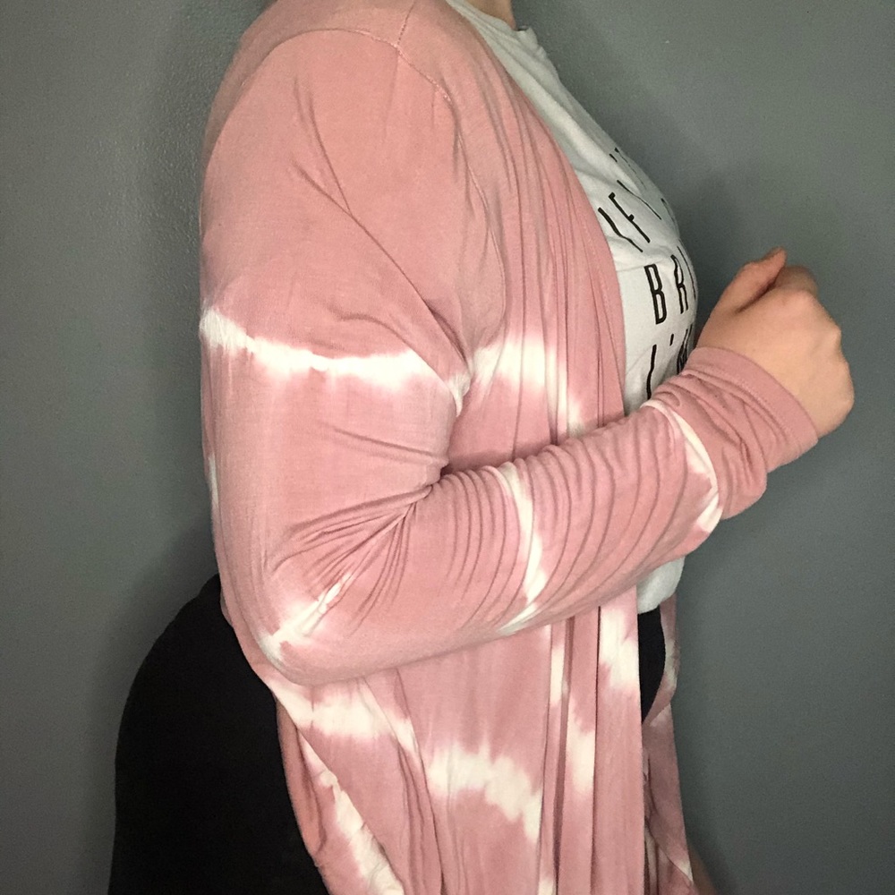Pink and white cardigan - Picture 2 of 3